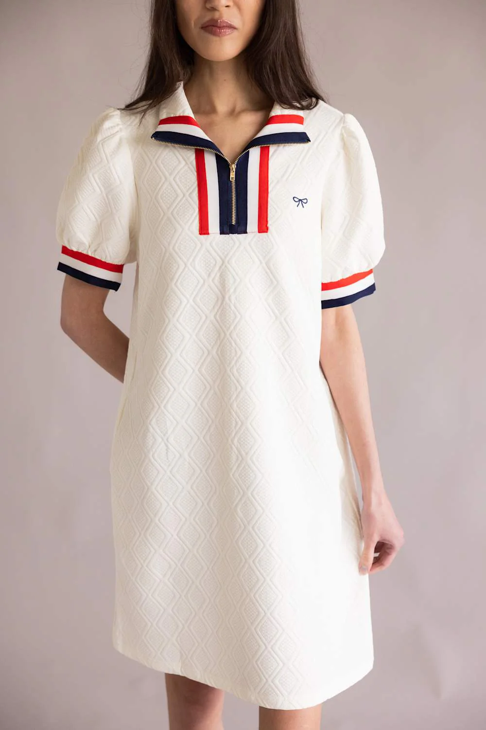 Simply Southern American Girl Zip Dress for Women in White | PP-0126-DRS-AMRCA-ZIP-WHITE - Image 2