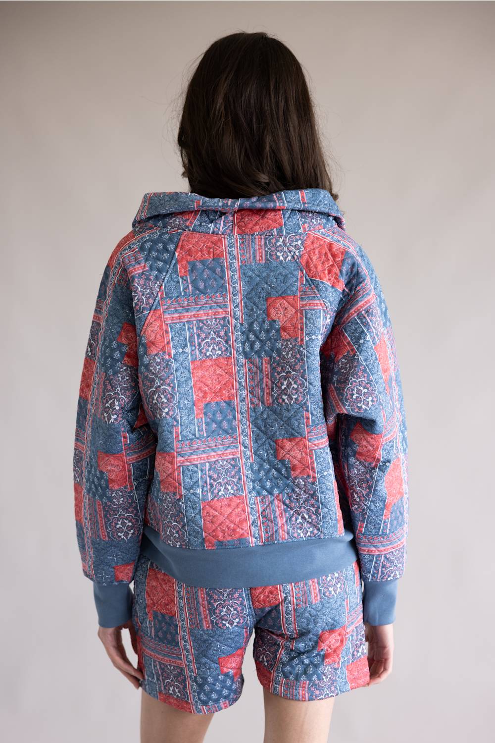 Simply Southern Americana Quilted Zip Pullover for Women in Red/Blue | PP-0126-PULL-ZIP-QLTD-BDNPH - Image 3