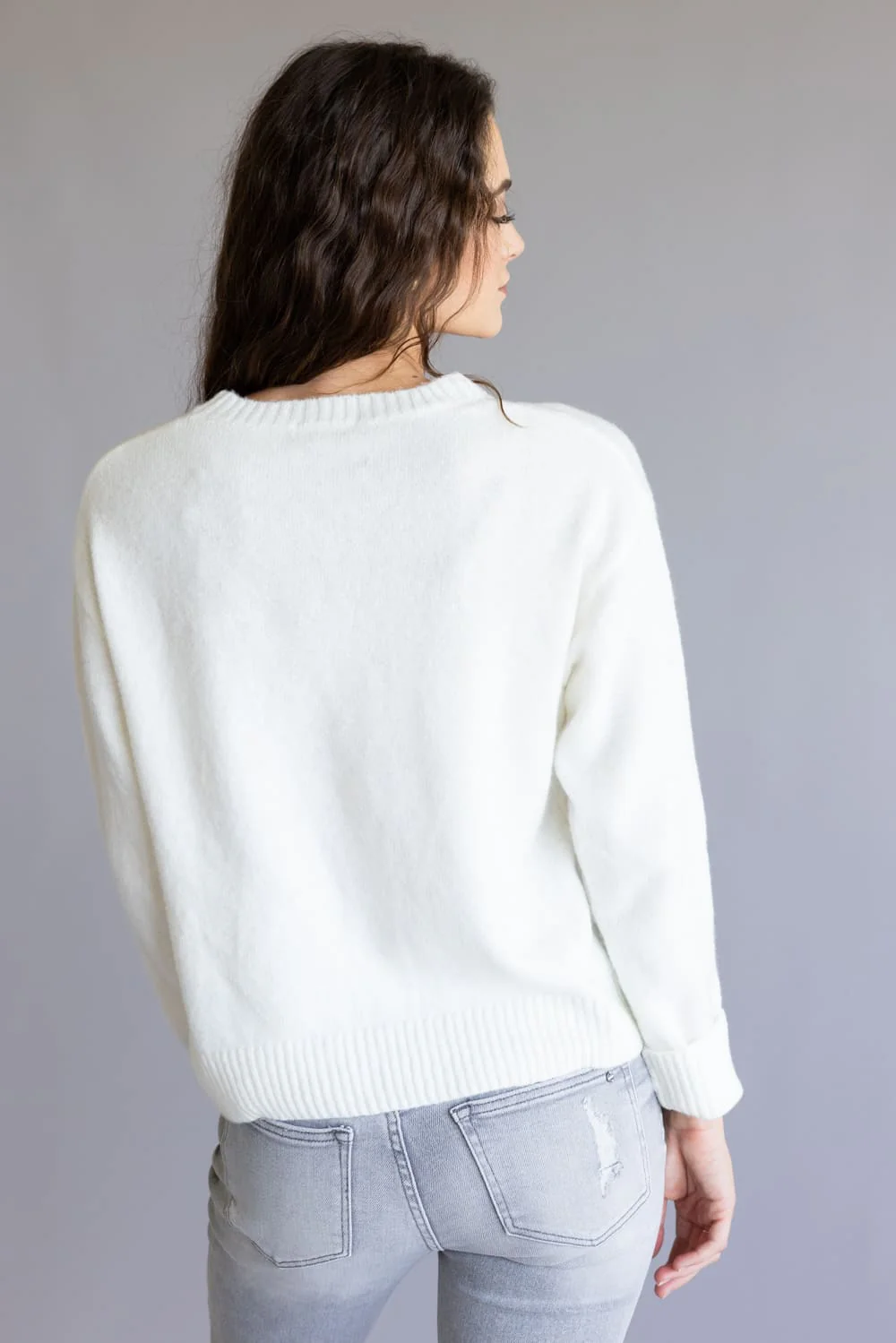 Simply Southern Anastasia Crew Neck Sweater for Women in Cream | PP-0225-SWTR-ANASTASIA-SCHL - Image 3