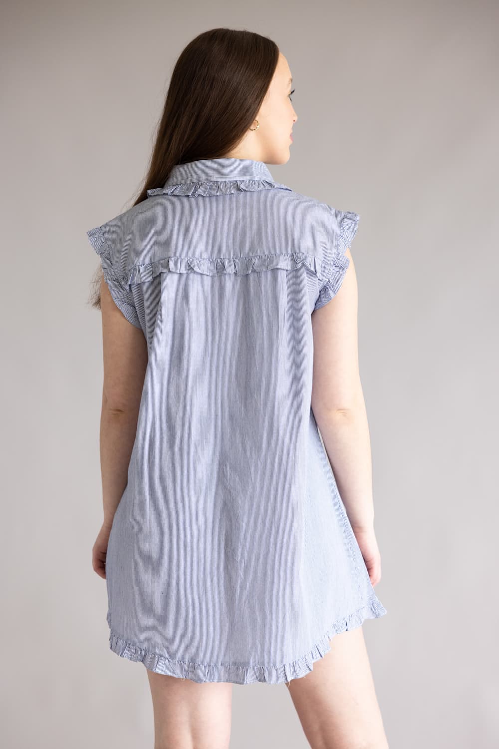Simply Southern Baby Blues Shirt Dress for Women in Blue | PP-0126-DRS-BBYBLU-SHRT-BLU - Image 5
