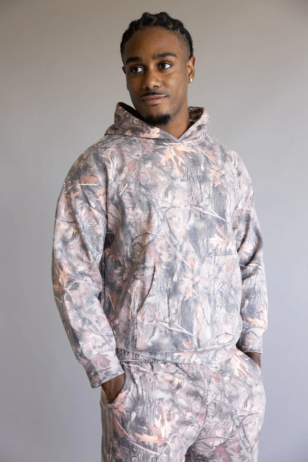 Simply Southern Camo Fleece Hoodie for Men in Brown | 0225-HD-CAMO - Image 2