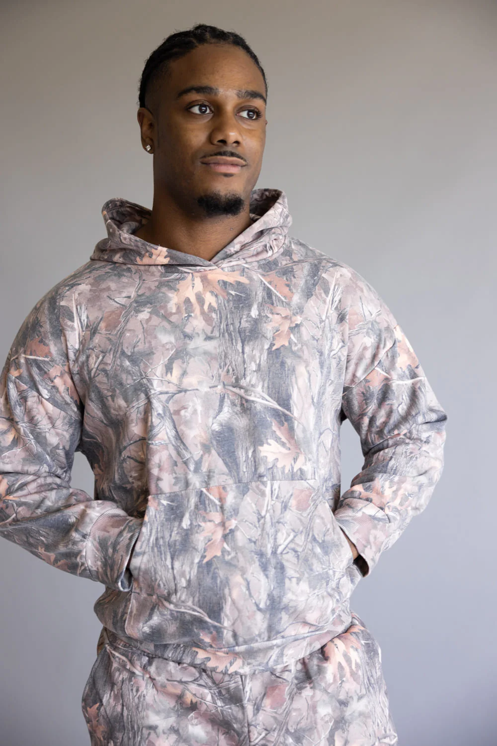 Simply Southern Camo Fleece Hoodie for Men in Brown | 0225-HD-CAMO - Image 3