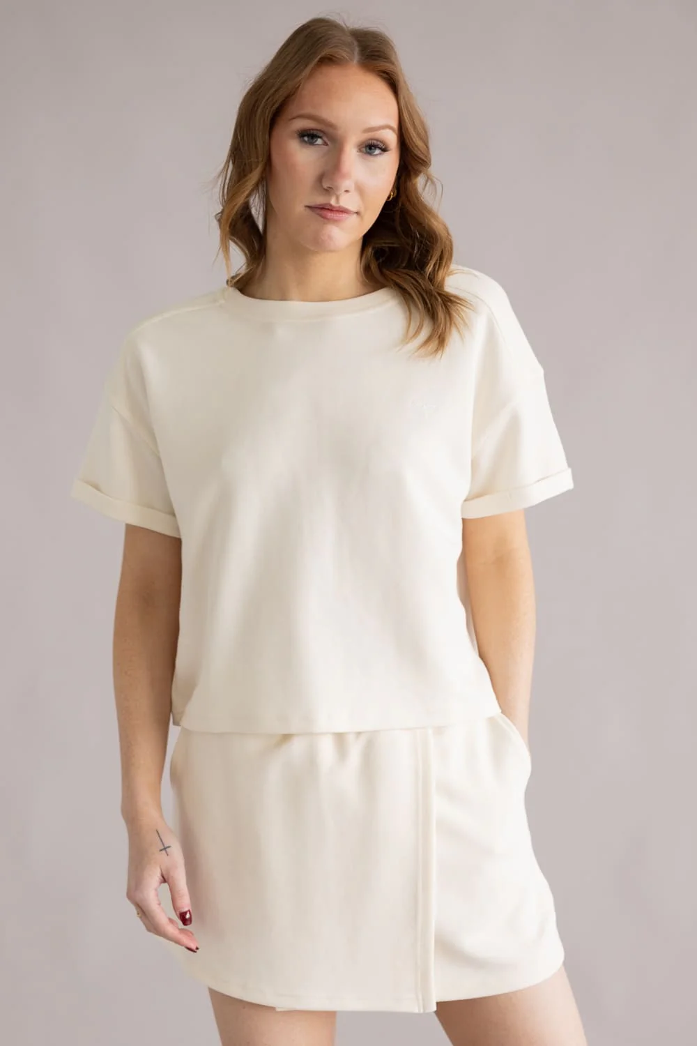 Simply Southern Cropped Lounge Top for Women - Image 2