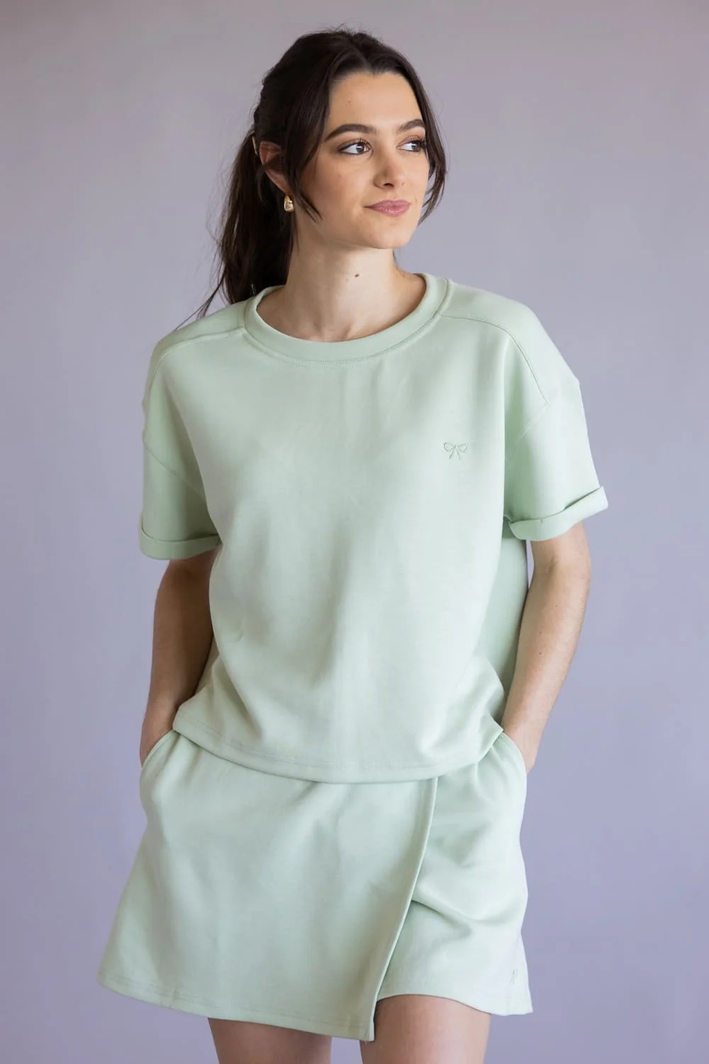 Simply Southern Cropped Lounge Top for Women - Image 4