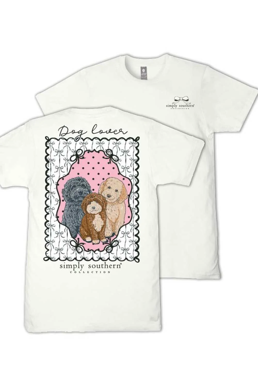 Simply Southern Dog Lover T-Shirt for Women in Oyster | SS-DOGLOVER-OYSTER - Image 3