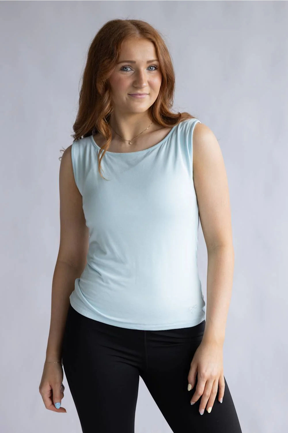 Simply Southern Double Layer Tank for Women in Light Blue | PP-0126-TANK-DBLYR-LTBL - Image 3