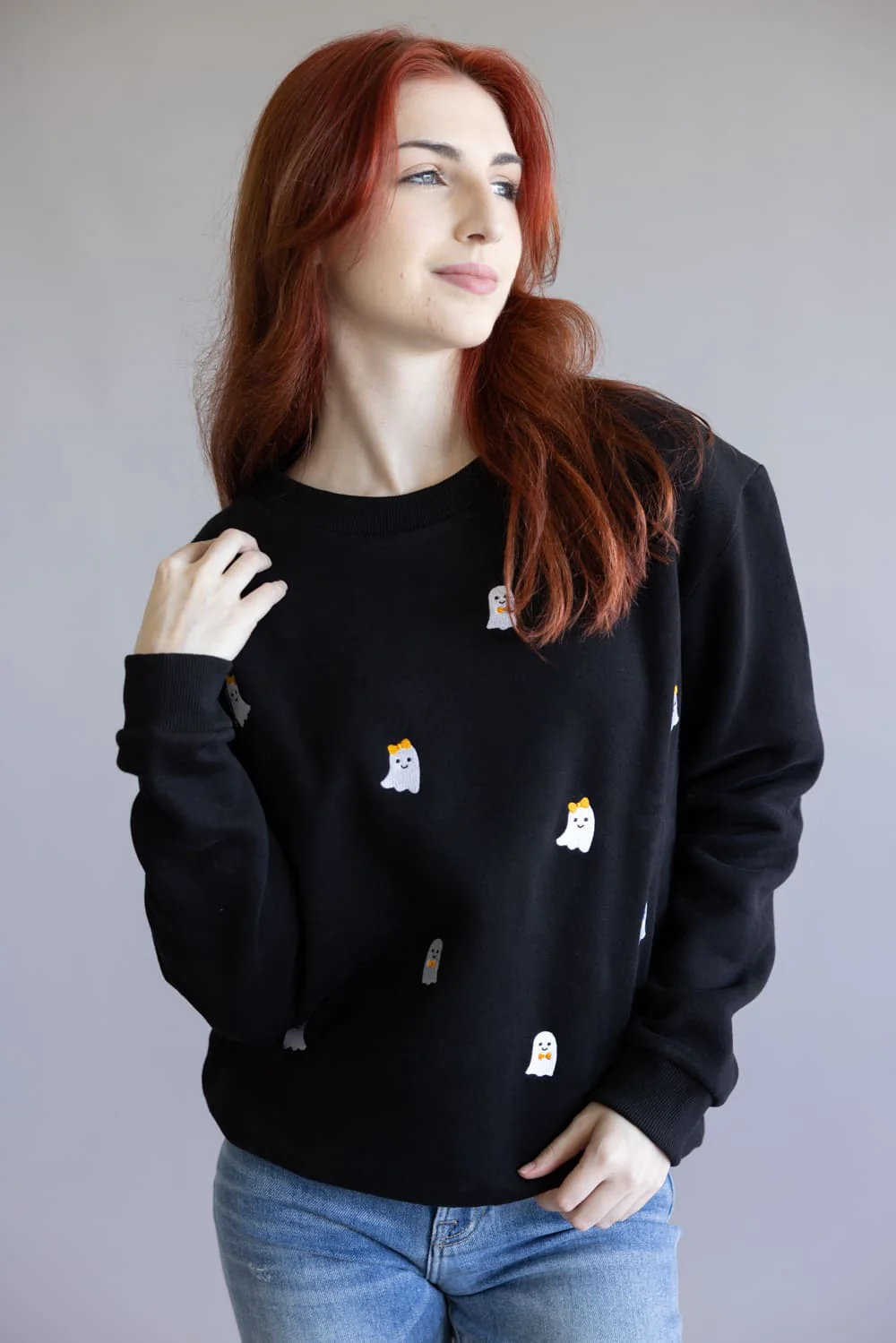 Simply Southern Embroidered Dilara Crewneck for Women - Image 3