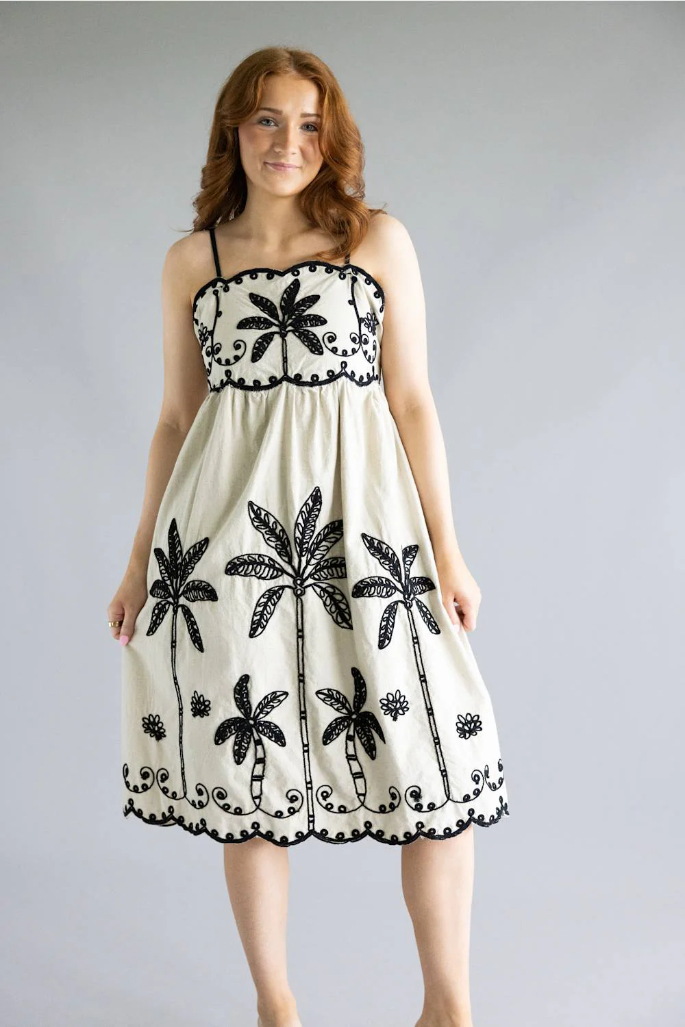 Simply Southern Embroidered Dress for Women in Linen | PP-0126-DRS-EMB-LINEN - Image 4