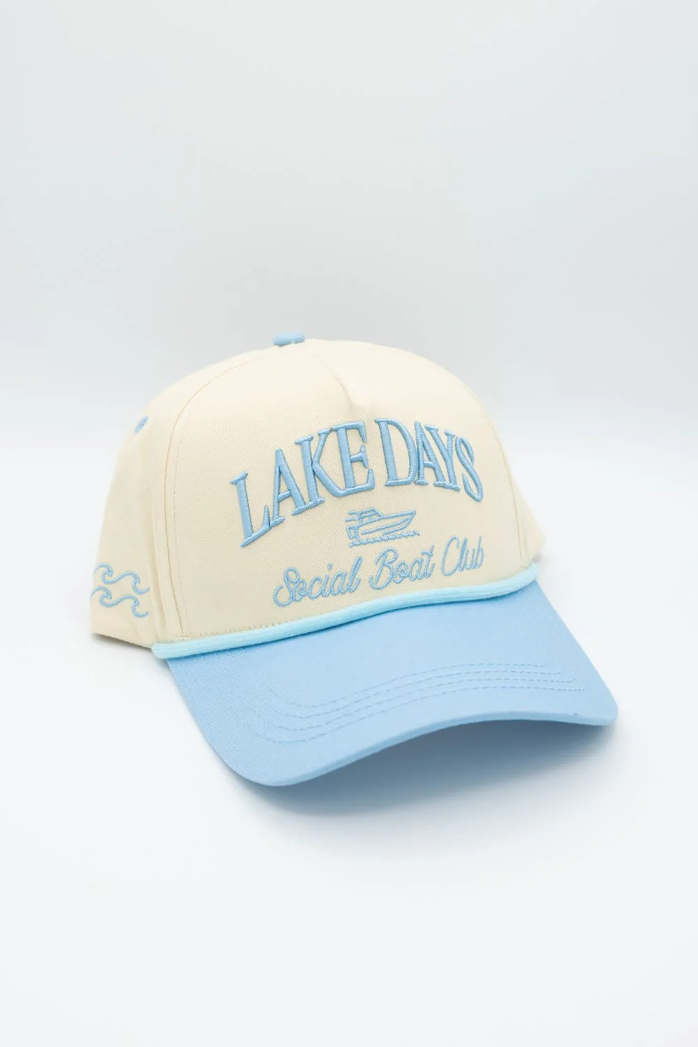 Simply Southern Embroidered Lake Hat for Women in Cream | 0125-HAT-EMB-LAKE - Image 2