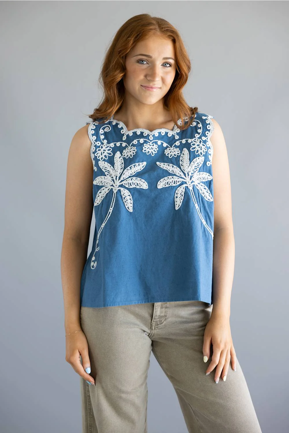 Simply Southern Embroidered Top for Women - Image 2