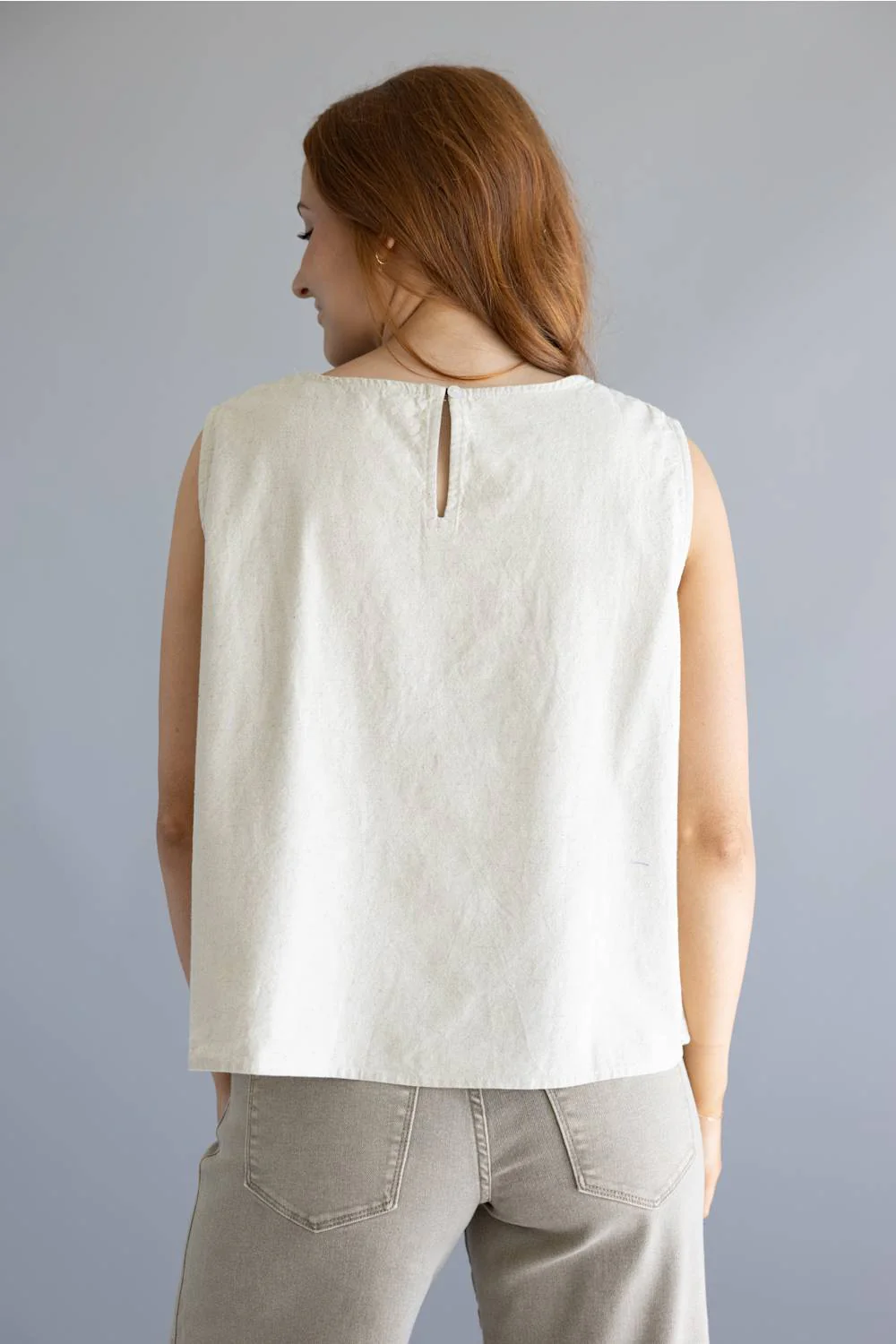 Simply Southern Embroidered Top for Women in Linen | PP-0126-TOP-EMB-LINEN - Image 3