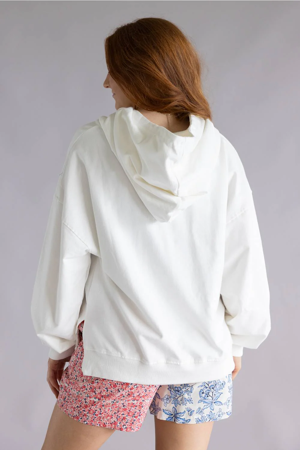 Simply Southern Floral USA Hoodie for Women in White | PP-0126-HD-FLRL-USA - Image 3