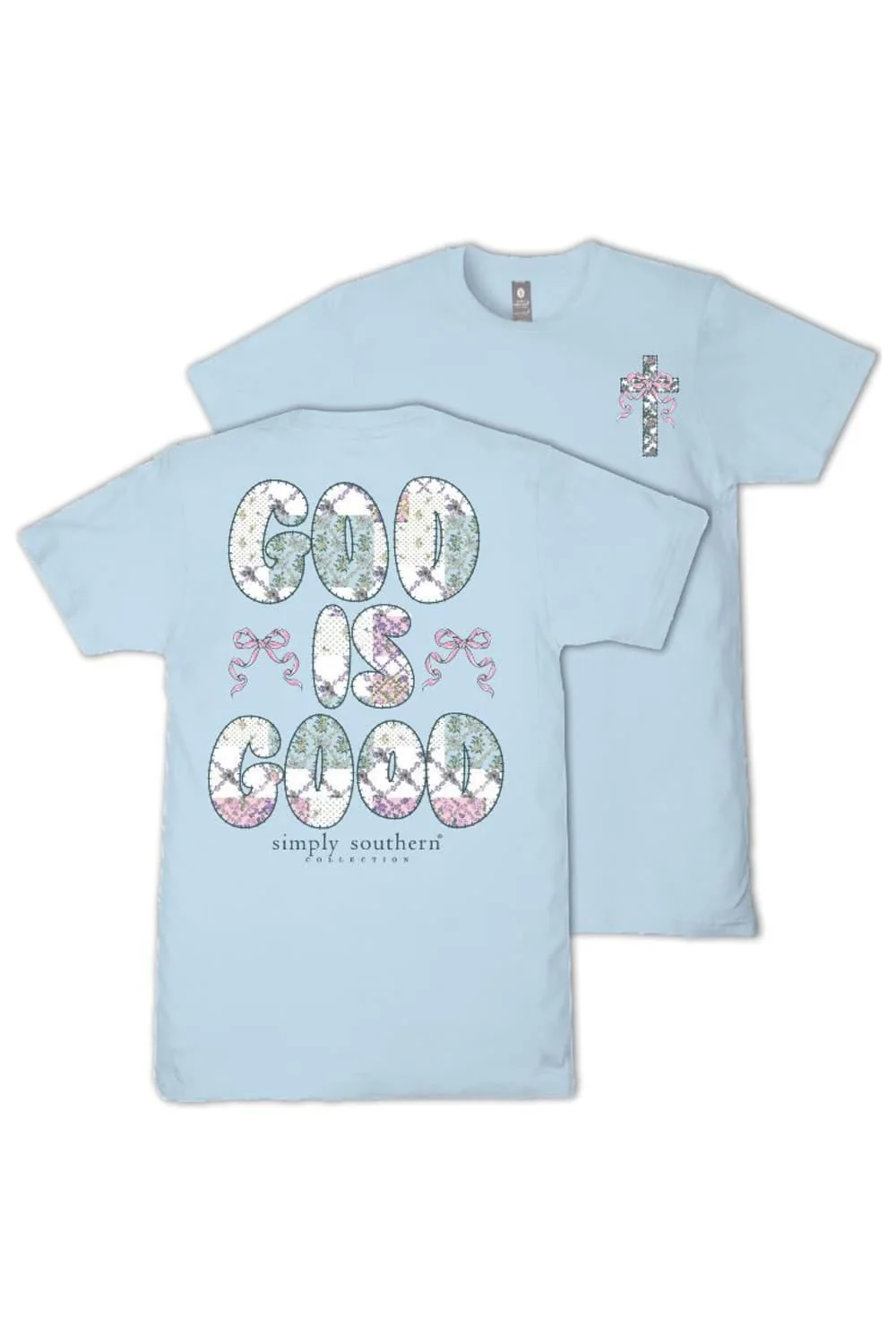 Simply Southern God is Good T-Shirt for Women in Ice | SS-GOOD-ICE - Image 2