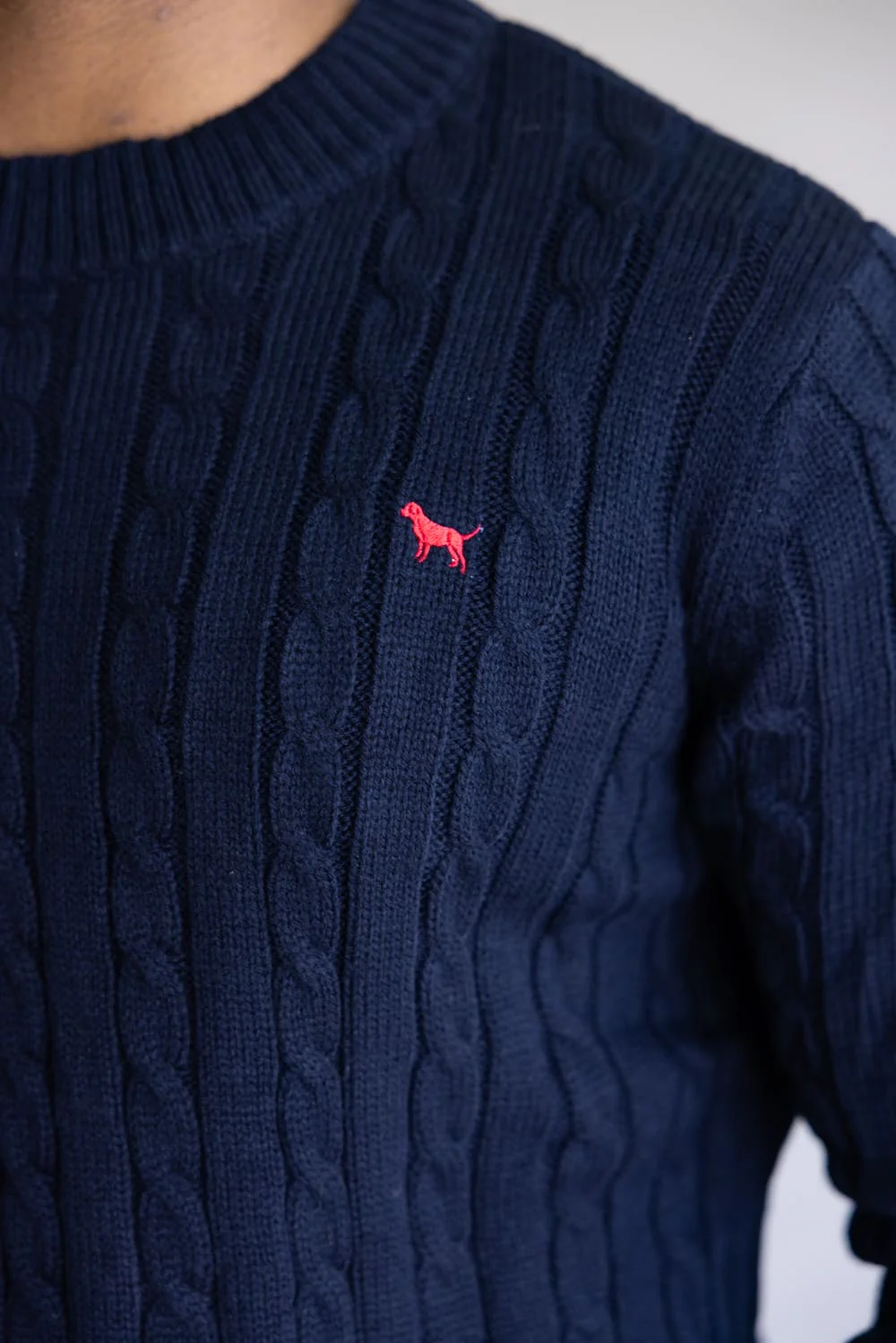 Simply Southern Grayson Sweater for Men in Navy | 0225-MN-SWTR-GRAYSON-NAVY - Image 2