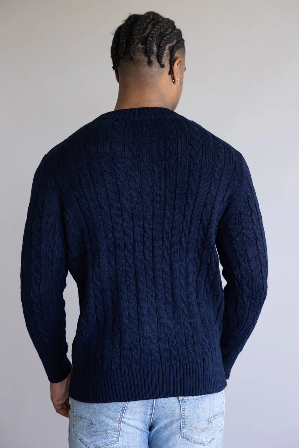 Simply Southern Grayson Sweater for Men in Navy | 0225-MN-SWTR-GRAYSON-NAVY - Image 4