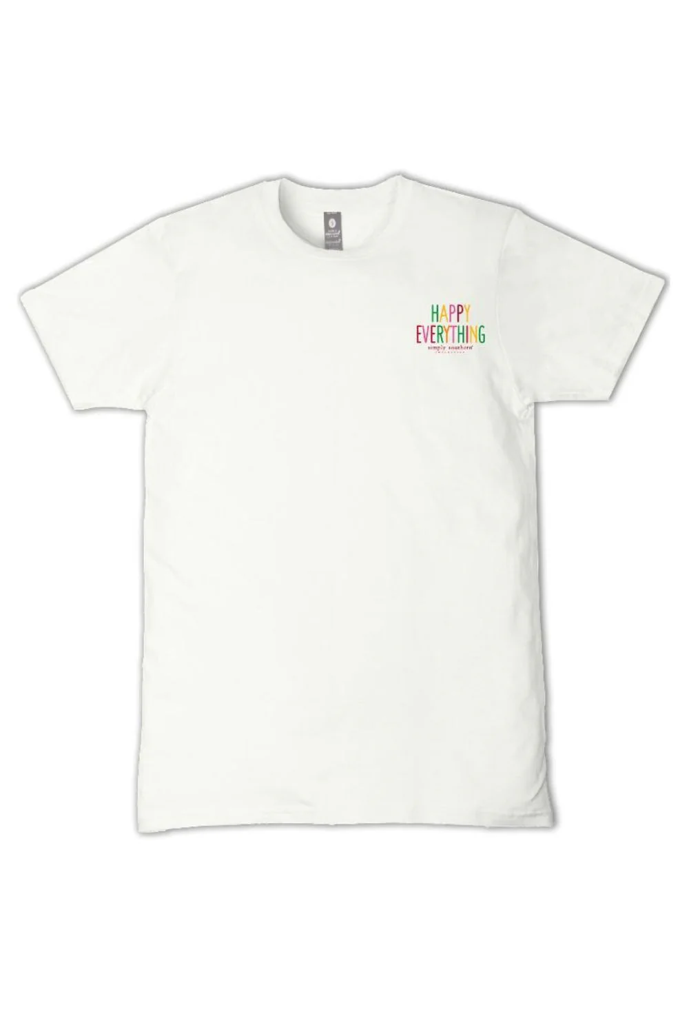 Simply Southern Happy Everything T-Shirt for Women in Oyster | SS-HAPPY-OYSTER - Image 3