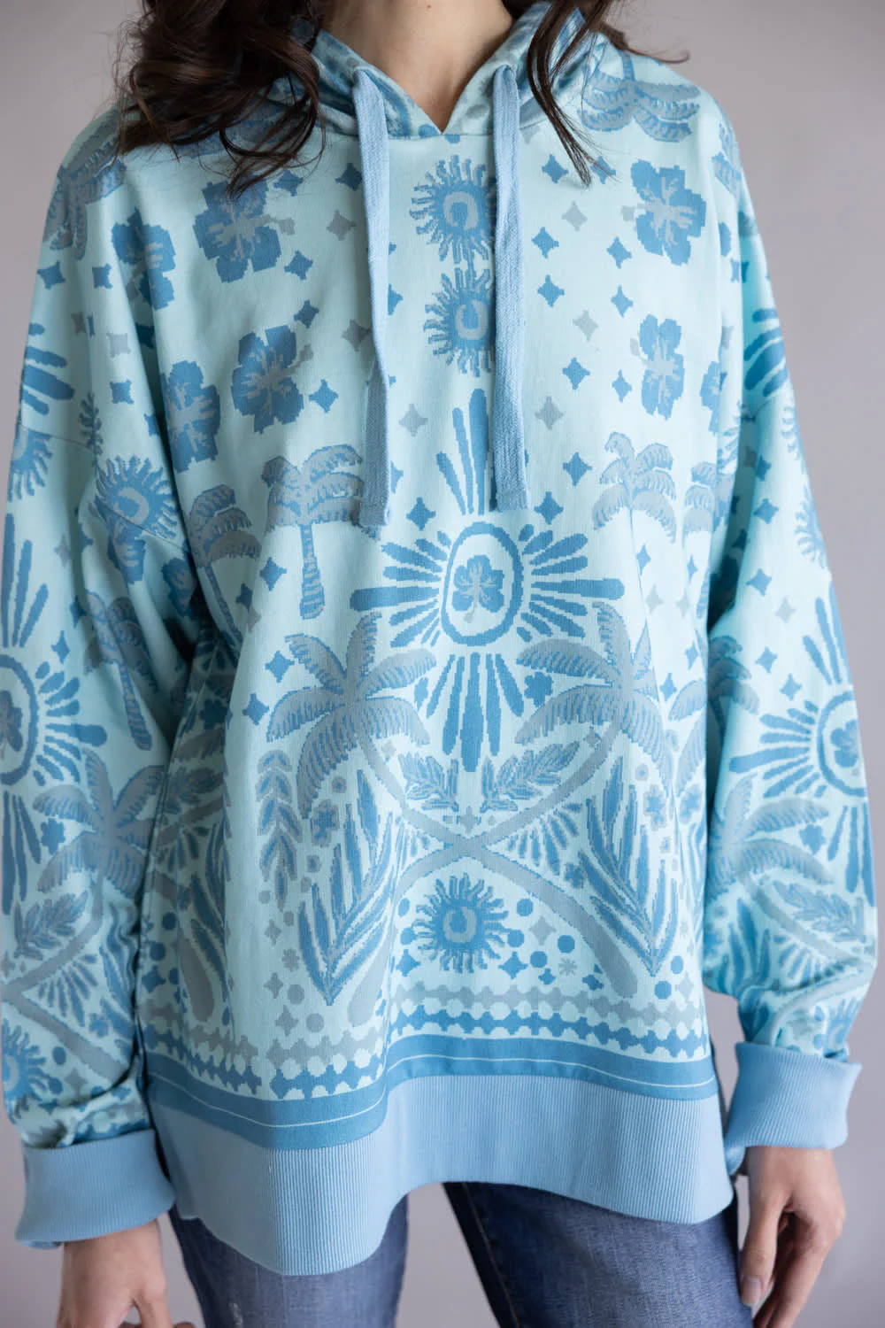 Simply Southern Island Hoodie for Women in Blue  | PP-0126-HD-ISLND-BLUE - Image 2