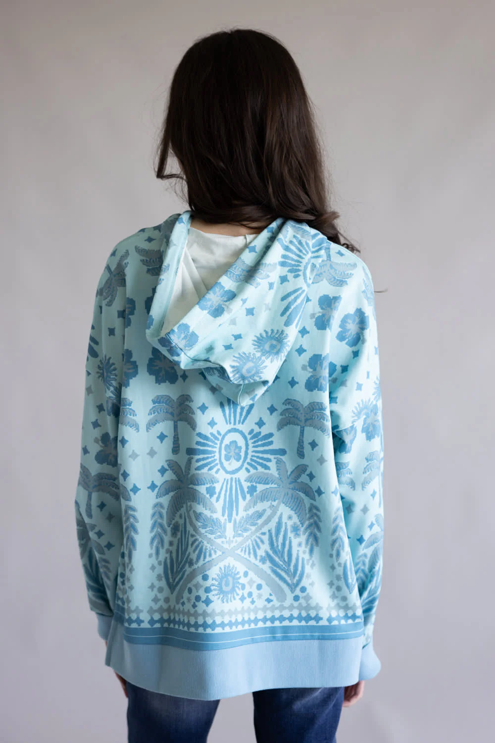 Simply Southern Island Hoodie for Women in Blue  | PP-0126-HD-ISLND-BLUE - Image 3
