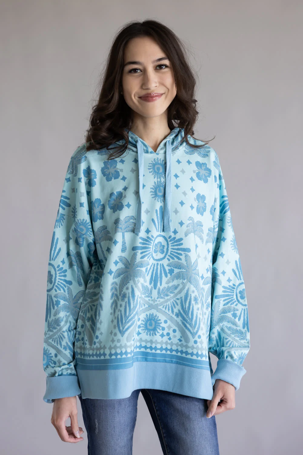 Simply Southern Island Hoodie for Women in Blue  | PP-0126-HD-ISLND-BLUE - Image 4