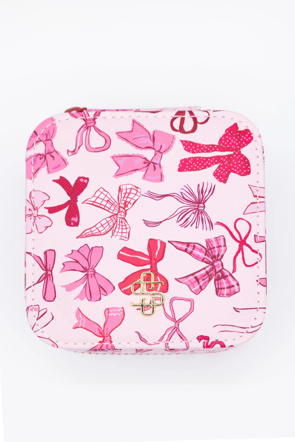 Simply Southern Jewelry Box Case in Pink Bow | 0225-BAG-JWLCASE-BOW - Image 2