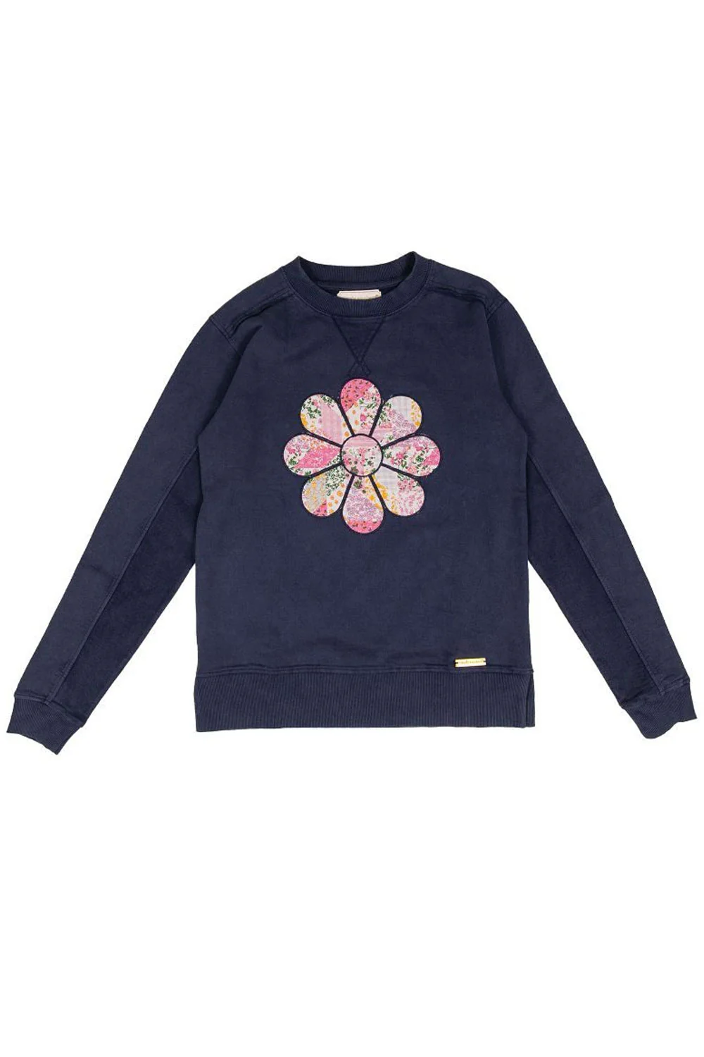 Simply Southern Katarina Flower Pullover Sweatshirt for Women in Navy | PP-0225-PULL-KATARINA-FLR - Image 2