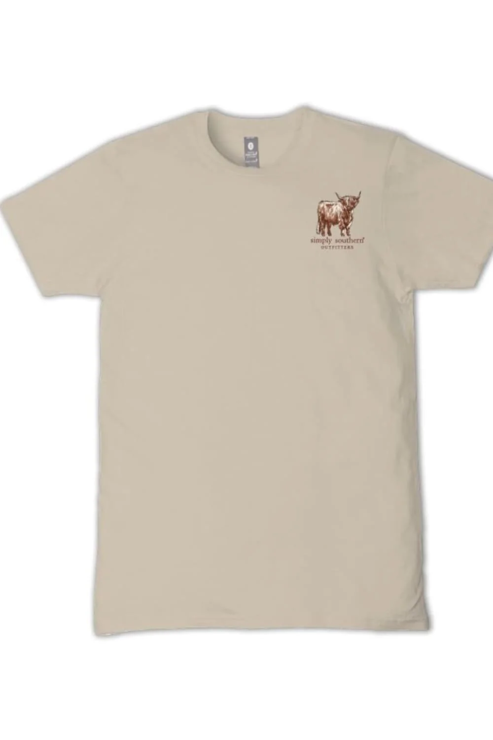 Simply Southern Lift My Eyes to the Hills T-Shirt for Women in Clay | SS-HILLS-CLAY - Image 2