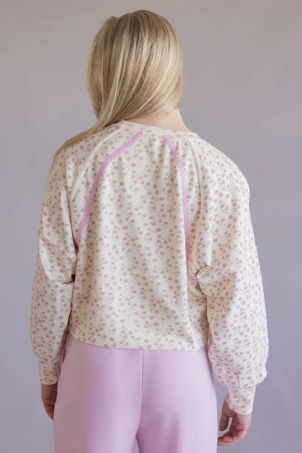Simply Southern Lounge Pullover for Women in Blush Floral | PP-0126-PLL-LOUNGE-BLSHFLR - Image 3