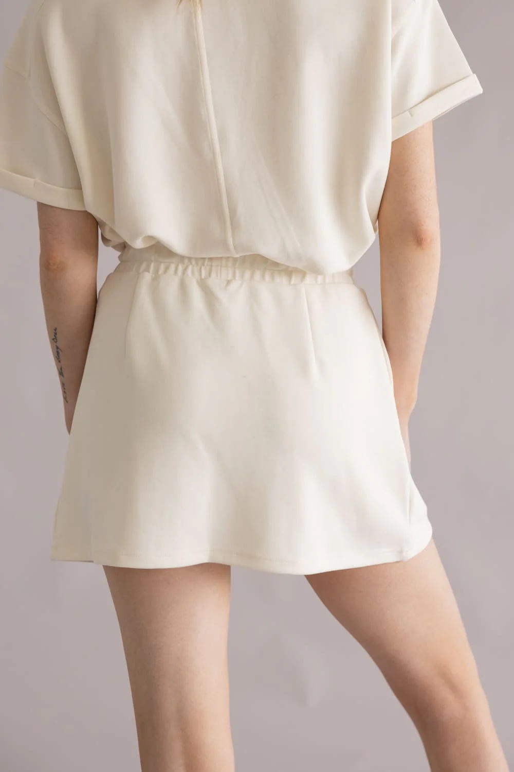 Simply Southern Lounge Wrap Skirt for Women in Pearl | PP-0126-SKRT-LNGE-WRP-PEARL - Image 3