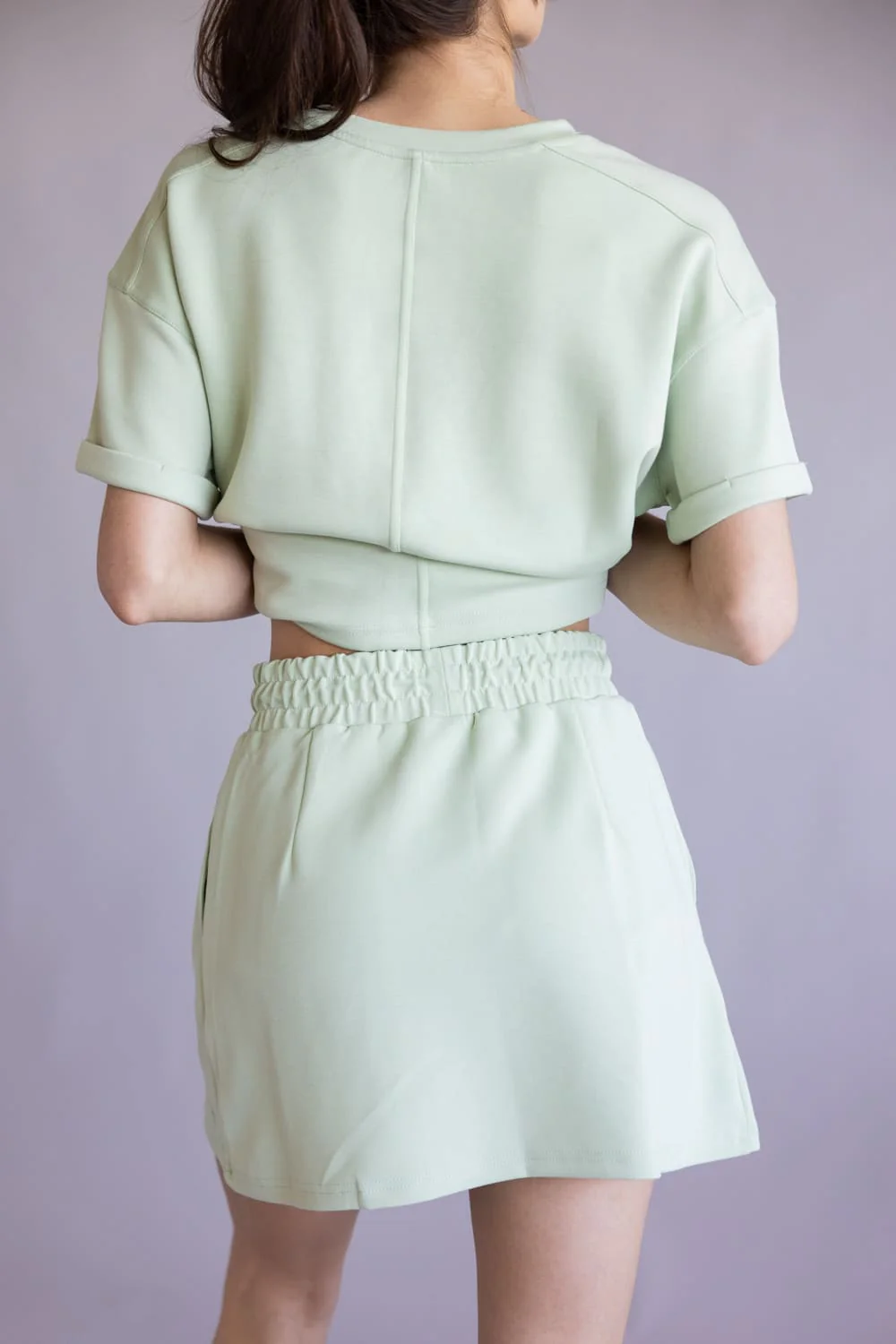 Simply Southern Lounge Wrap Skirt for Women in Sage | PP-0126-SKRT-LNGE-WRP-SAGE - Image 2