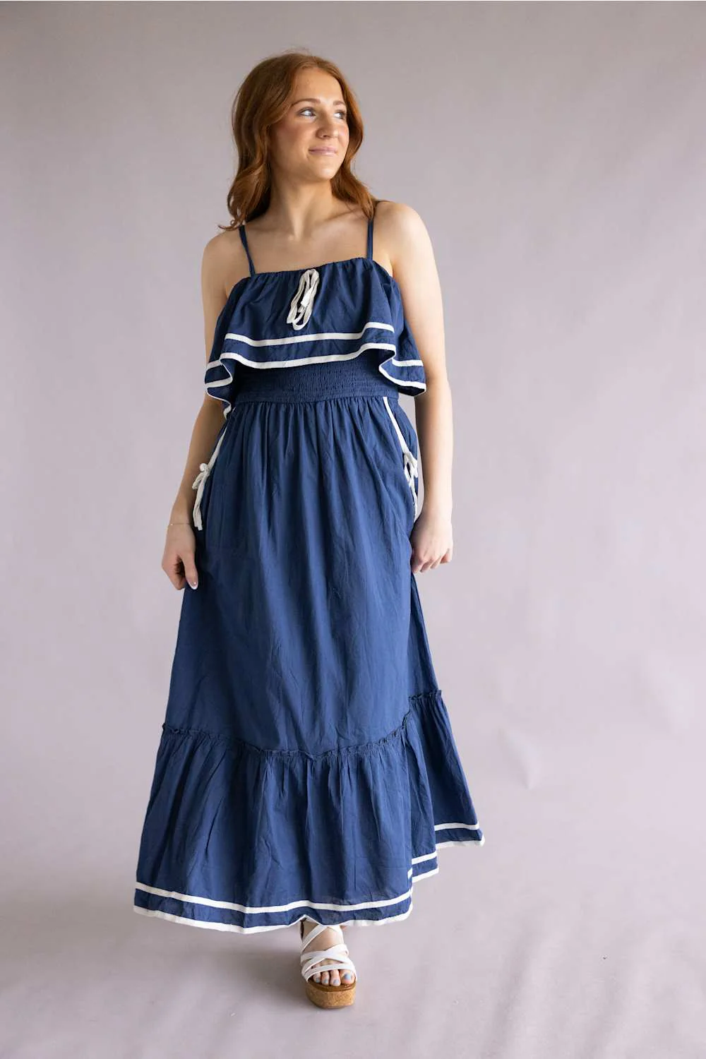 Simply Southern Nautical Dress for Women in Navy | PP-0126-DRS-NAUTICAL-NAVY - Image 2