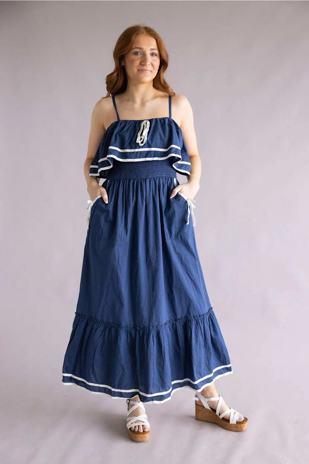 Simply Southern Nautical Dress for Women in Navy | PP-0126-DRS-NAUTICAL-NAVY - Image 3