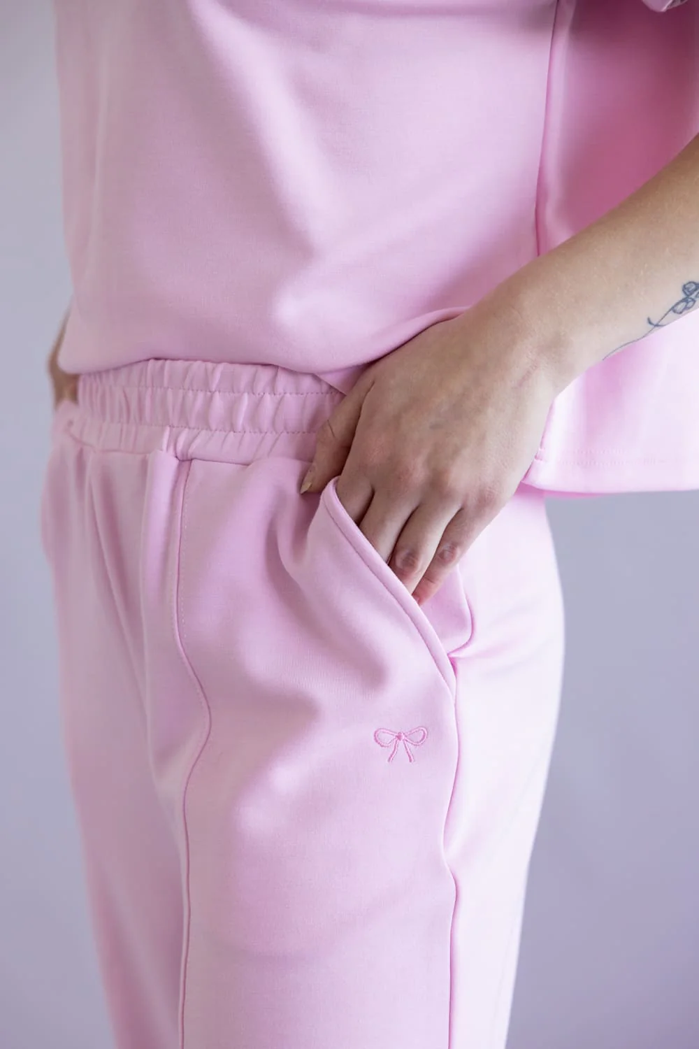 Simply Southern Pintuck Lounge Pants for Women in Blush | PP-0126-PNT-PNTCK-BLUSH - Image 3