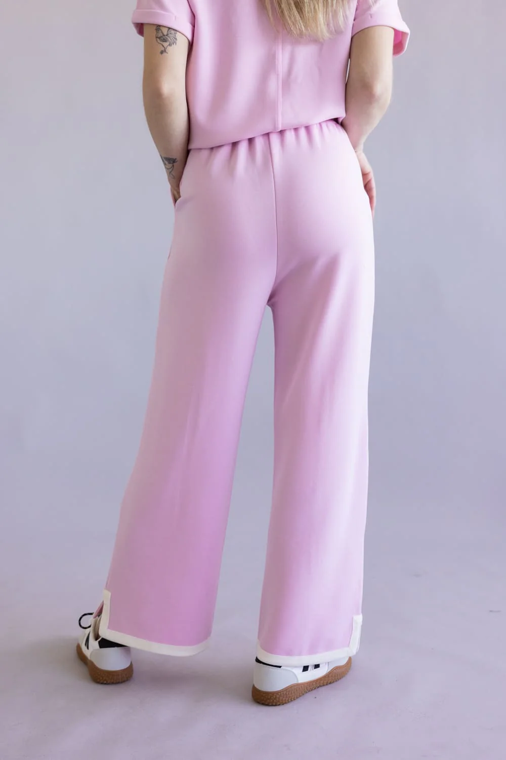 Simply Southern Pintuck Lounge Pants for Women in Blush | PP-0126-PNT-PNTCK-BLUSH - Image 4