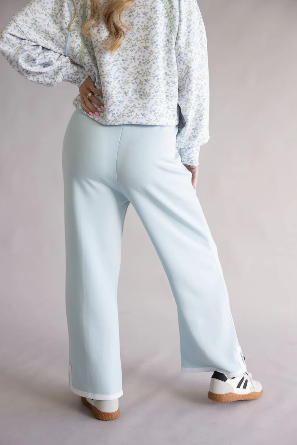 Simply Southern Pintuck Lounge Pants for Women in Robins Egg Blue | PP-0126-PNT-PNTCK-ROBEGG - Image 2