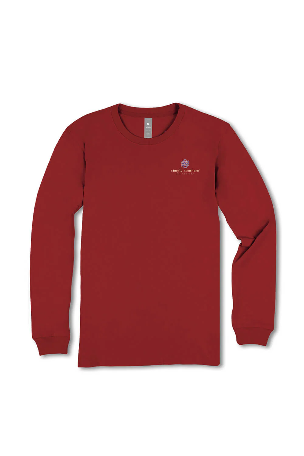 Simply Southern Plus Size Follow the Word Long Sleeve T-Shirt for Women in Carmine | EXT-LS-FOLLOW-CARMINE - Image 2
