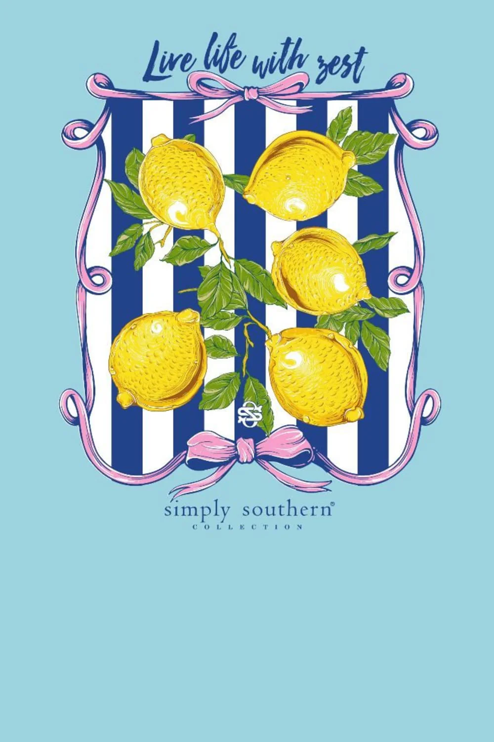 Simply Southern Plus Size Lemon T-Shirt for Women in Agean | EXT-SS-LEMON-AGEAN - Image 2