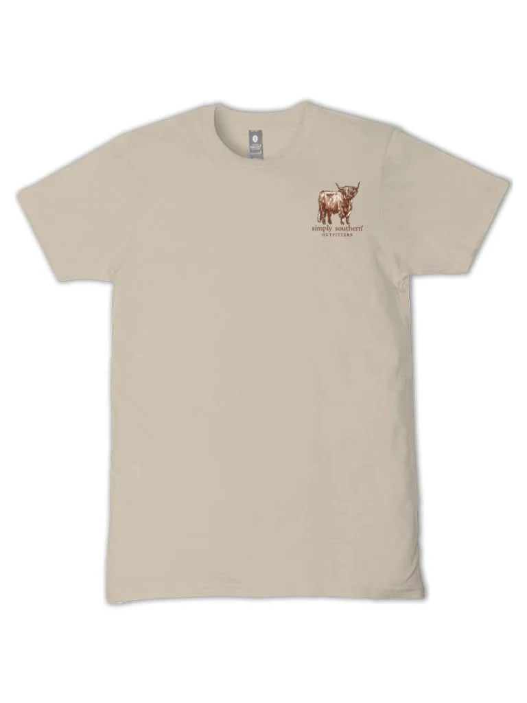 Simply Southern Plus Size Lift My Eyes to the Hills T-Shirt for Women in Clay | EXT-SS-HILLS-CLAY - Image 2