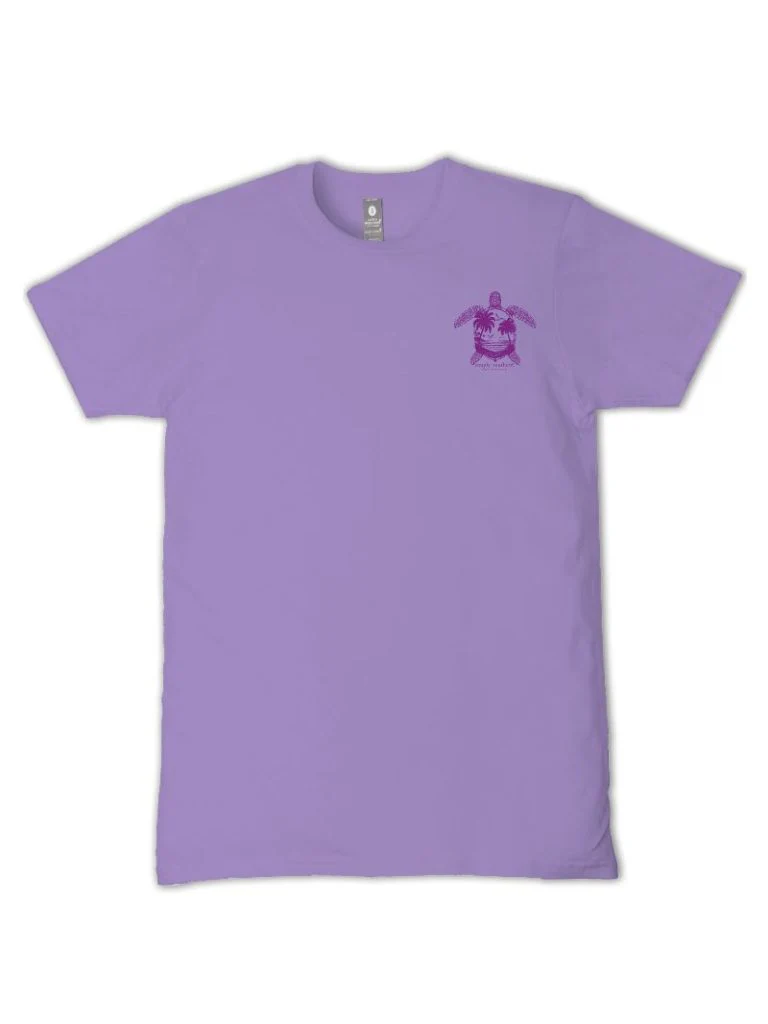Simply Southern Plus Size Sunset Turtle T-Shirt for Women in Grape | EXT SS-NIGHTTRTL-GRAPE - Image 2
