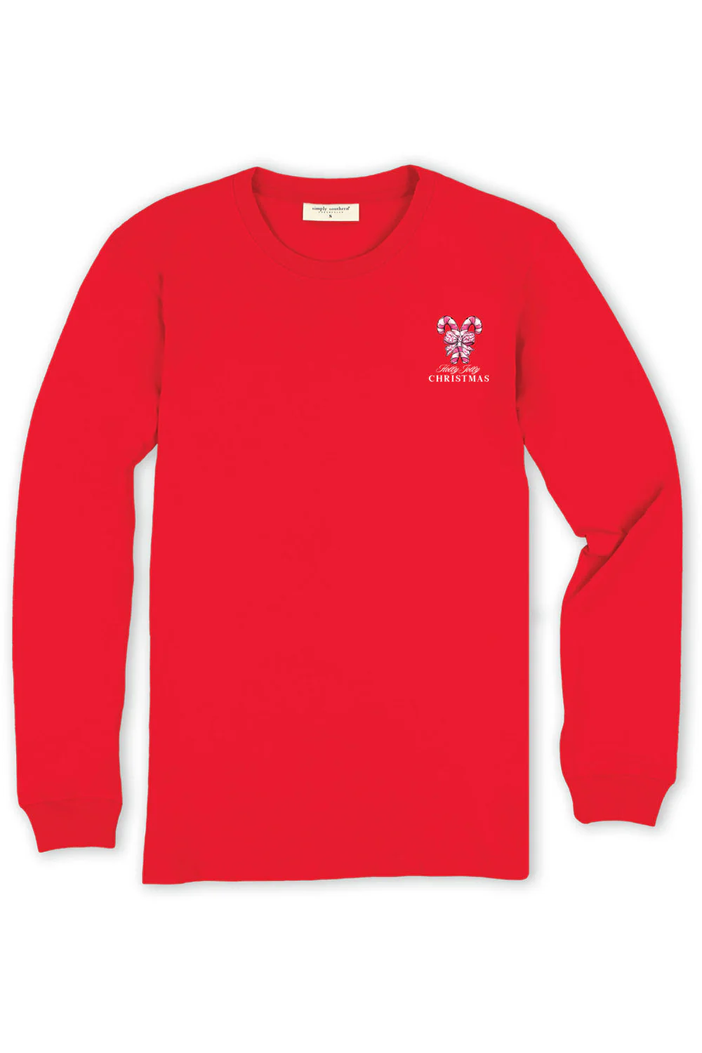 Simply Southern Plus Size Tree Long Sleeve T-Shirt for Women in Red | EXT-LS-TREE-RED - Image 2