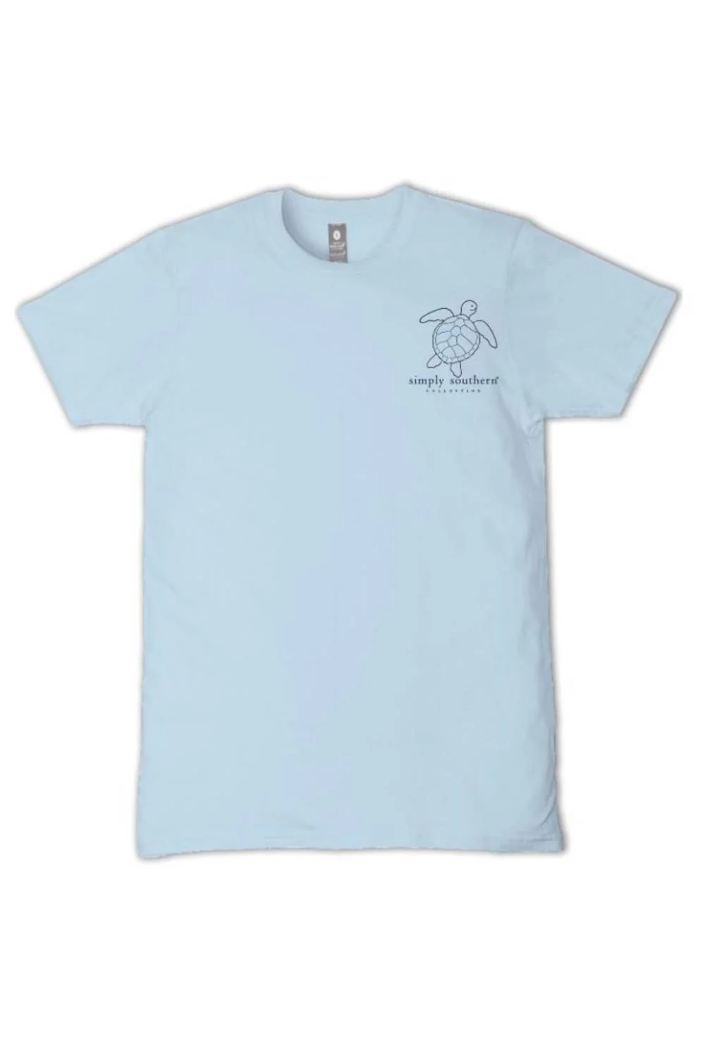 Simply Southern Plus Size Camo Turtle Tracking T-Shirt for Women in Ice Blue | EXT-SS-TRACKT3-BLUCAMO-ICE - Image 2