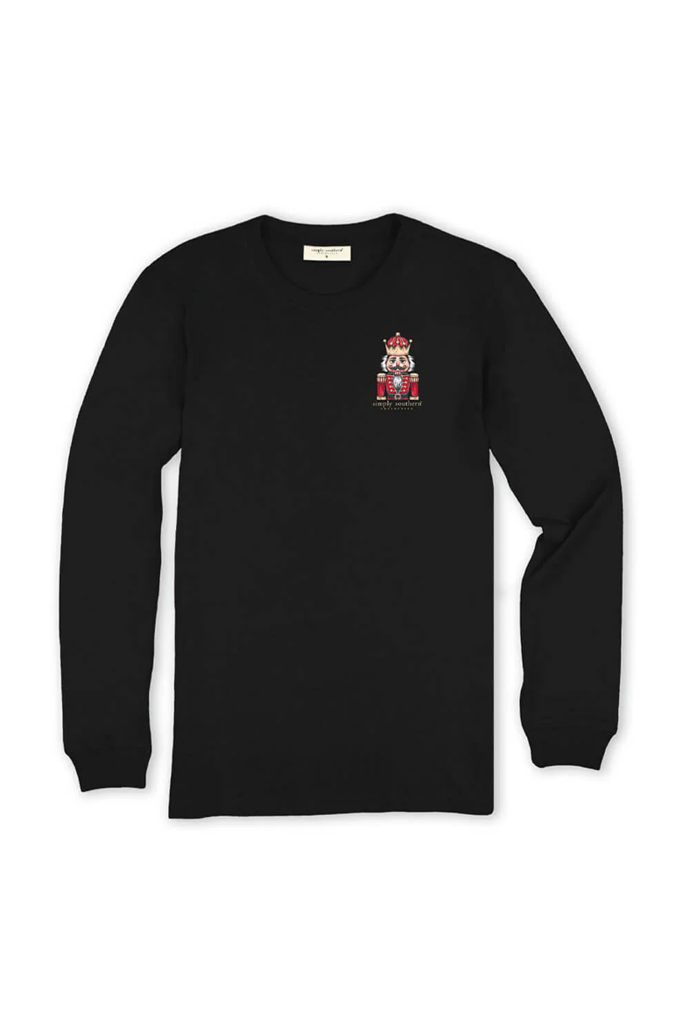 Simply Southern Plus Size Y’all Are Nuts Long Sleeve T-Shirt for Women in Black | EXT-LS-NTCRCKR-BLK - Image 2