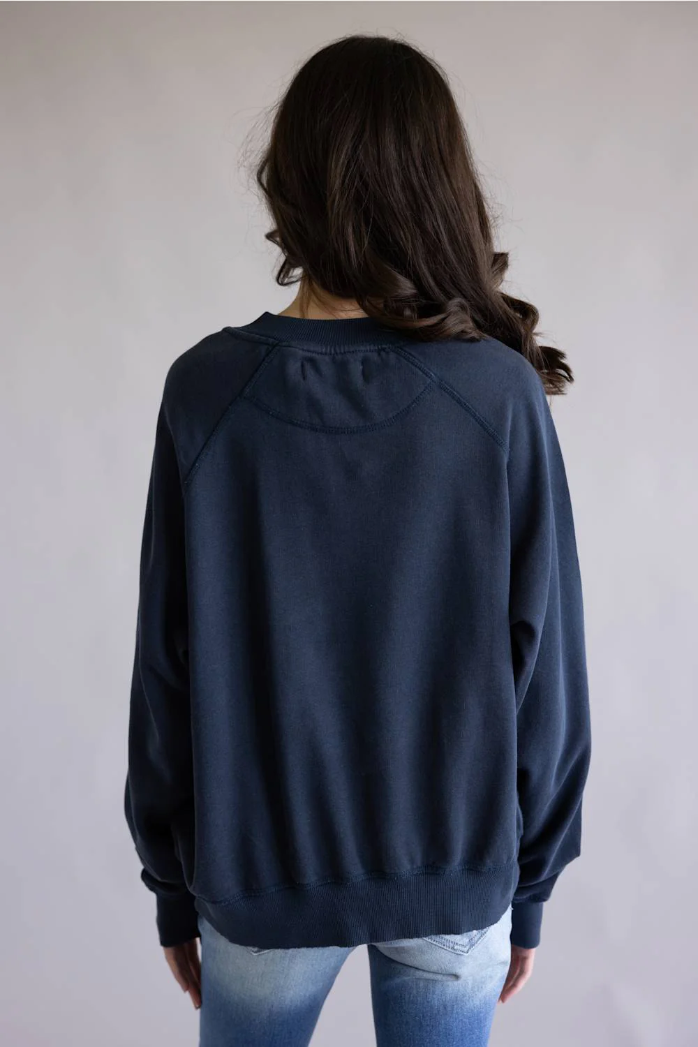 Simply Southern Ribbon Flag Summer Crewneck for Women in Navy | PP-0126-CREW-SUMR-RBBN - Image 3