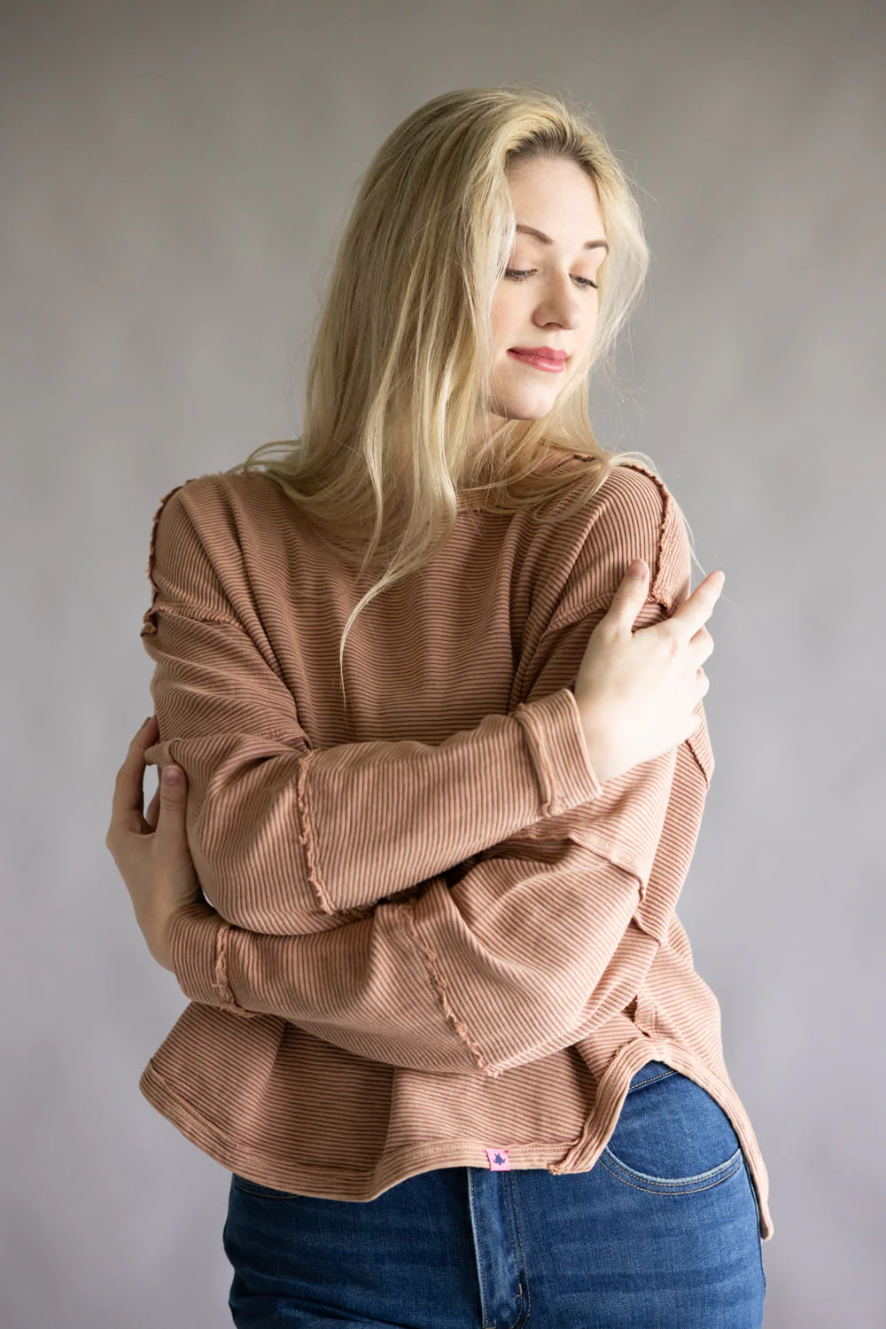 Simply Southern Sabrina Pullover Crewneck for Women in Umber | PP-0225-PULL-SABRINA-UMBER - Image 4