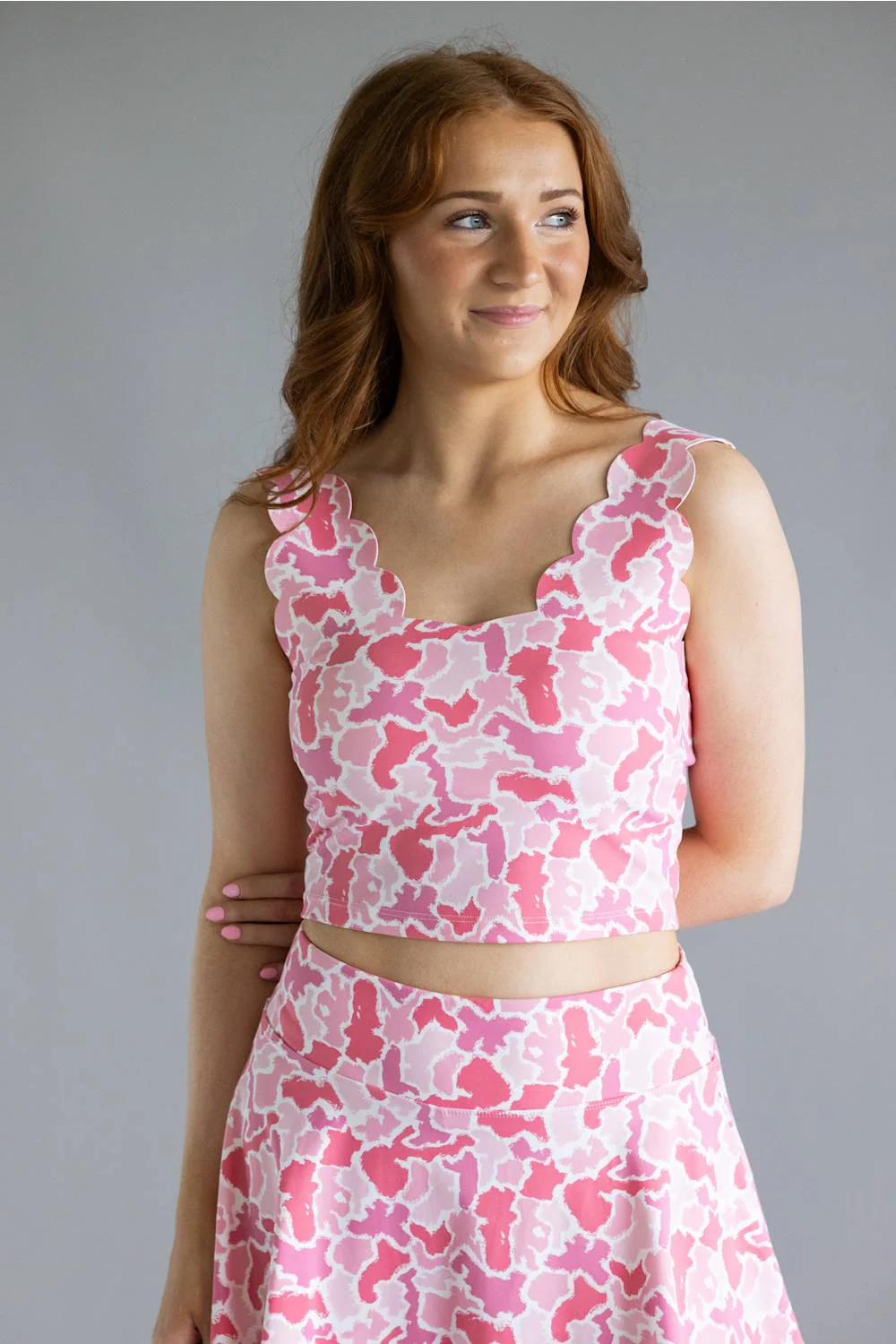 Simply Southern Scalloped Tank for Women in Pink Camo | PP-0126-BRA-SCLP-PNKCM - Image 4