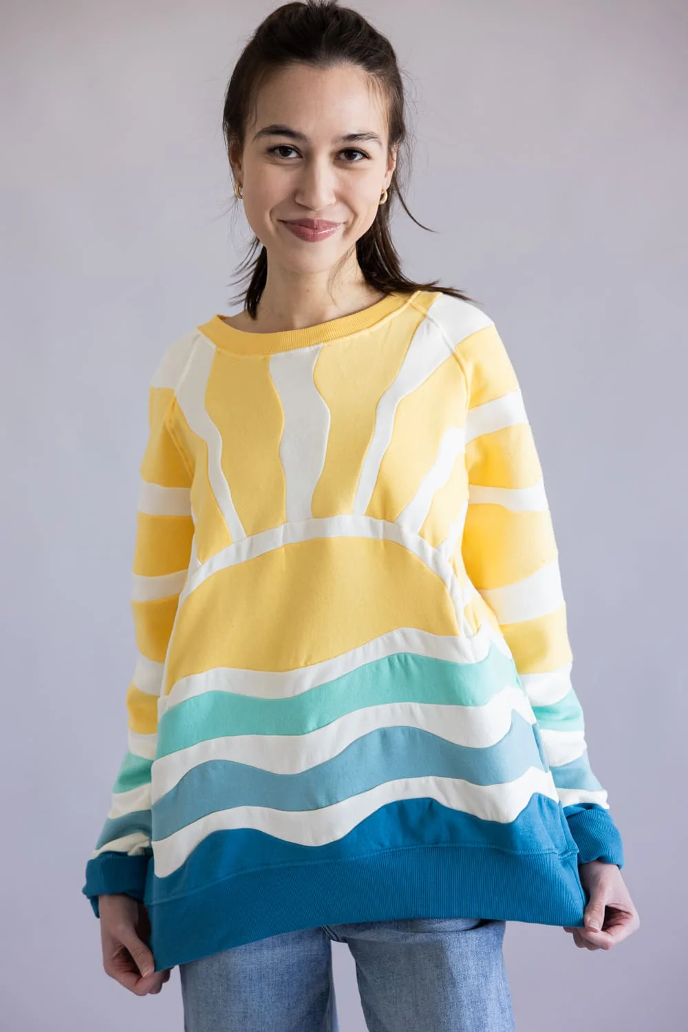 Simply Southern Patch Crewneck for Women - Image 3