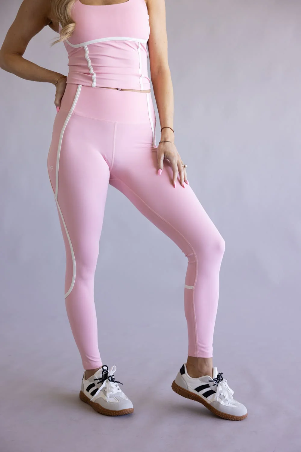 Simply Southern Seamed Workout Leggings for Women in Orchid | PP-0126-LEG-PRNCS-ORCHID - Image 3