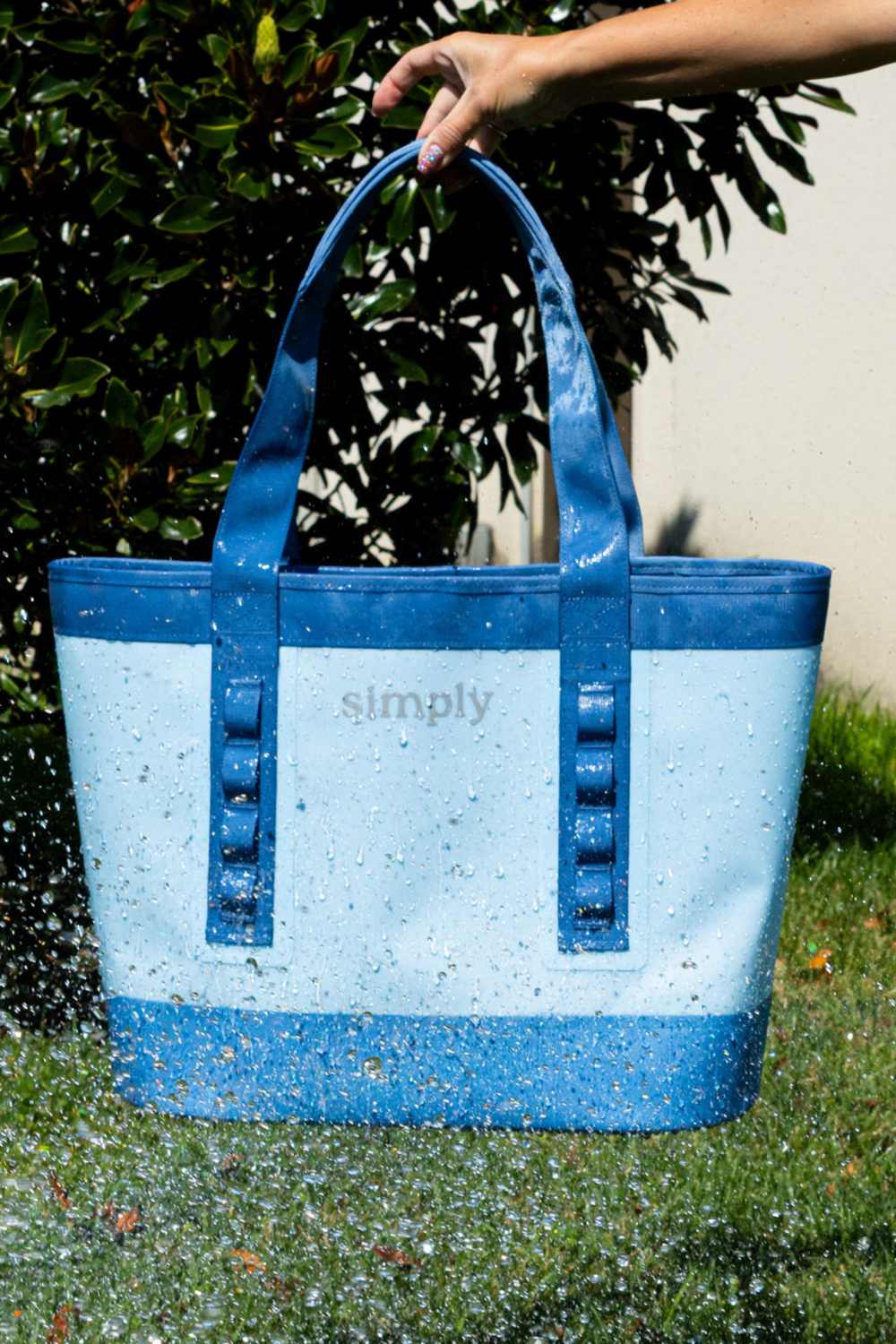 Simply Southern Simply Tough Tote in Blue Tonal | 0126-SIMPLYTOTE-TOUGH-BLUE - Image 2