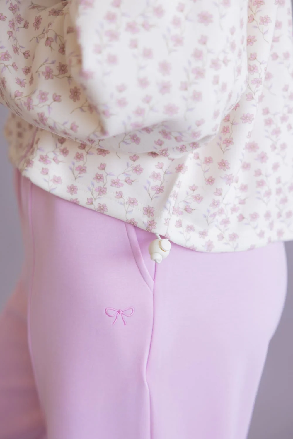 Simply Southern ¼ Snap Collar Cinch Pullover for Women in Blush Flower | PP-0126-TOP-PLL-CINCH-BLSHFLR - Image 5