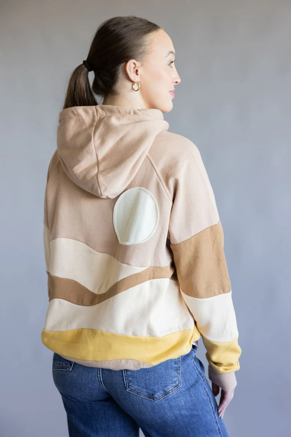 Simply Southern Sun Patch Hoodie for Women in Multi | PP-0225-HD-PATCH-SUN - Image 3