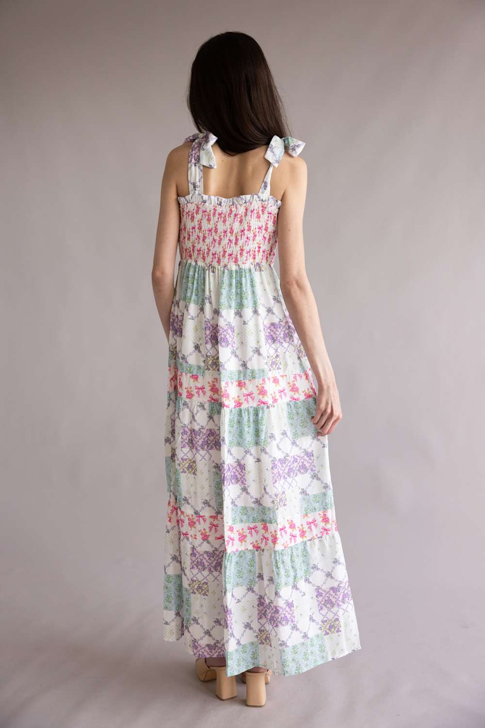 Simply Southern Sweet Girl Tie Dress for Women in White | PP-0126-DRS-SWT-TIE-TRLPTCH - Image 4